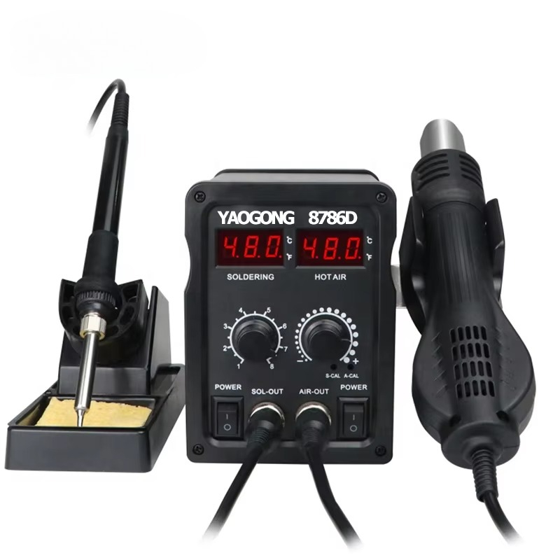 YAOGONG 8786D 2 in 1 Digital S - Smd Rework Station Hot Air Soldering 2 In 1 review and price
