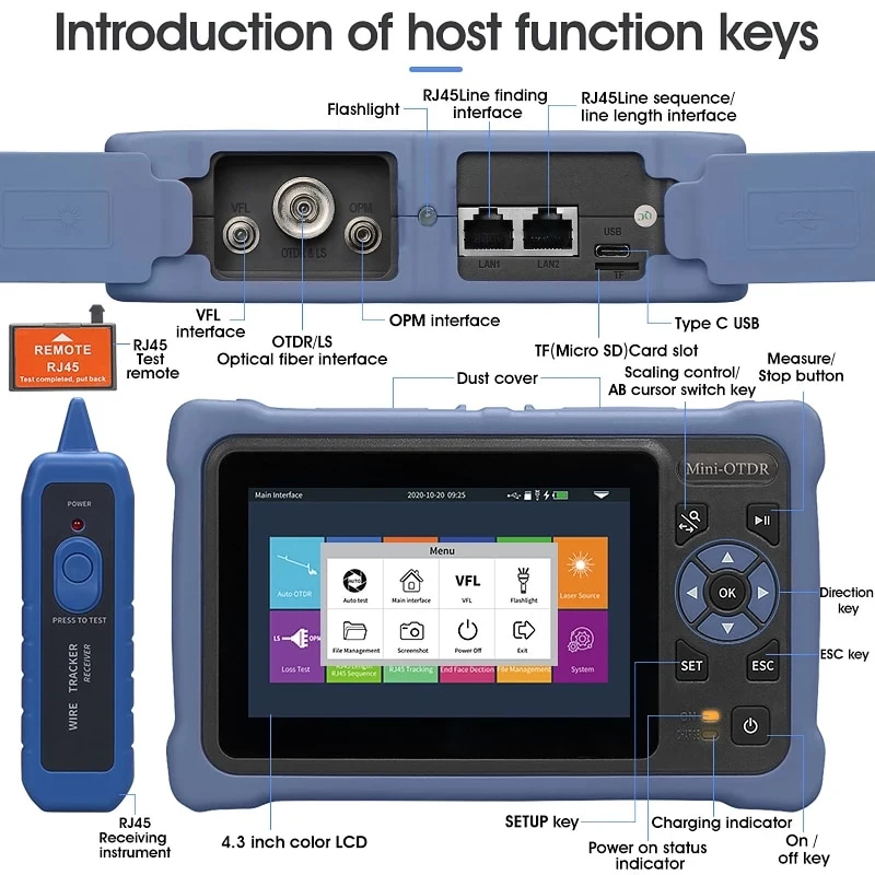 Novker 12-in-1 Mini OTDR NK400 - Optical Time Domain Reflectometer Otdr 1310 1550Nm review and price